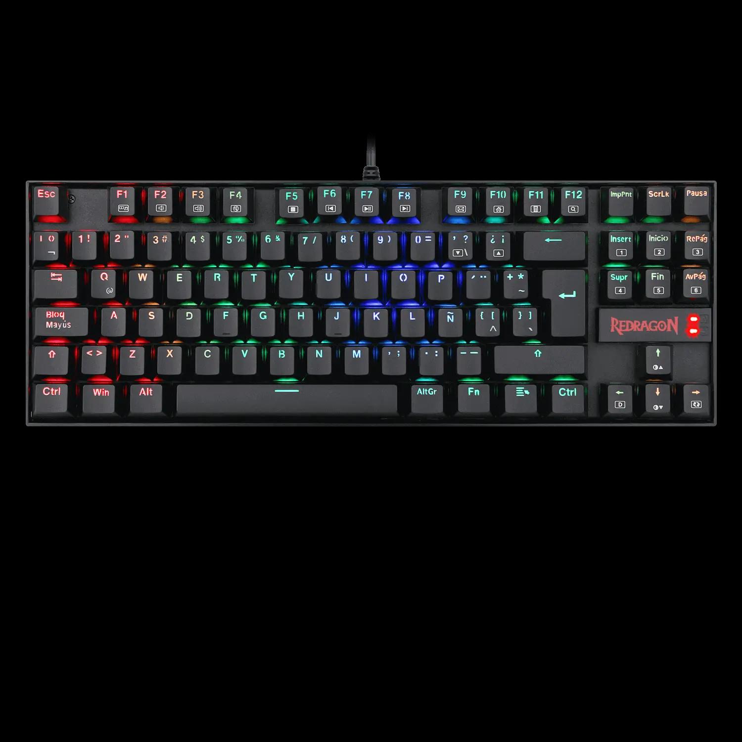 Teclado Redragon Kumara K552 Negro Swt Rojo - Teclados Gamer Teclado Redragon Kumara K552 Negro Swt Rojo - Teclados Gamer