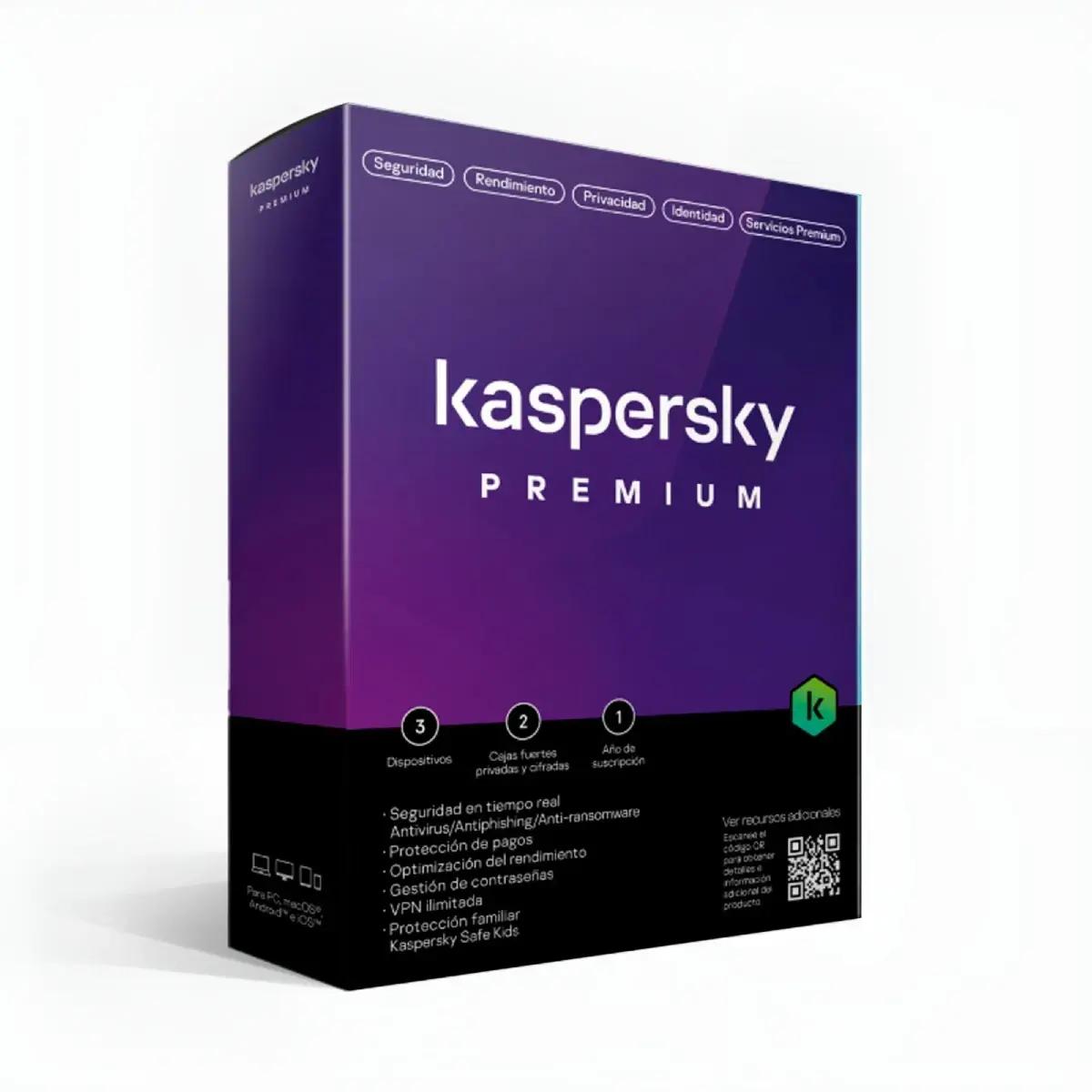 Licencia Kaspersky Premium Serial / 1 Dispositivo / 1 Año Base - Software y Licencias - Imagen 1 Licencia Kaspersky Premium Serial / 1 Dispositivo / 1 Año Base - Software y Licencias - Imagen 1