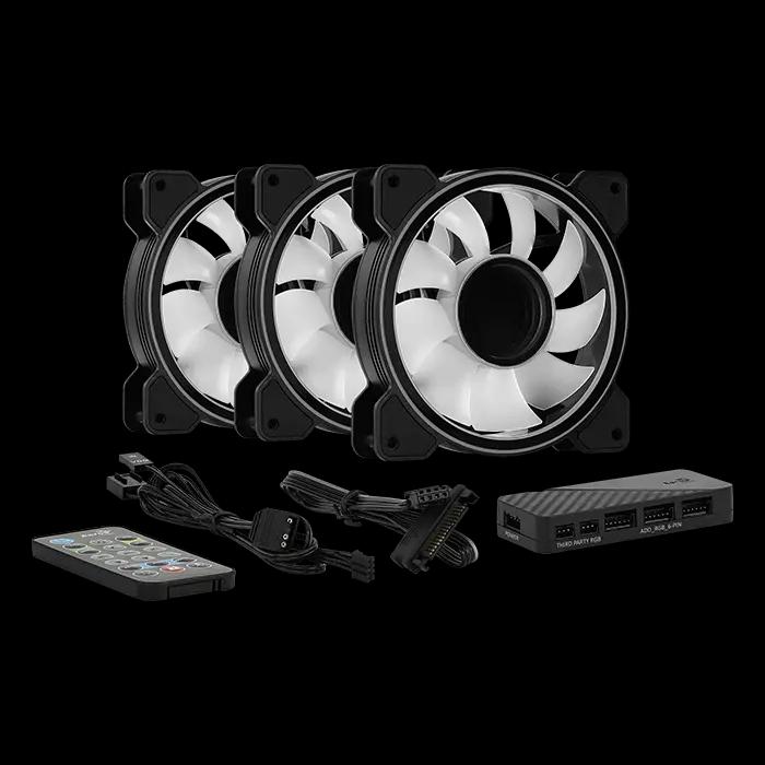 Kit Aerocool Mirage 12 Pro ARGB Ventiladores + Hub - Refrigeracion - Imagen 2 Kit Aerocool Mirage 12 Pro ARGB Ventiladores + Hub - Refrigeracion - Imagen 2