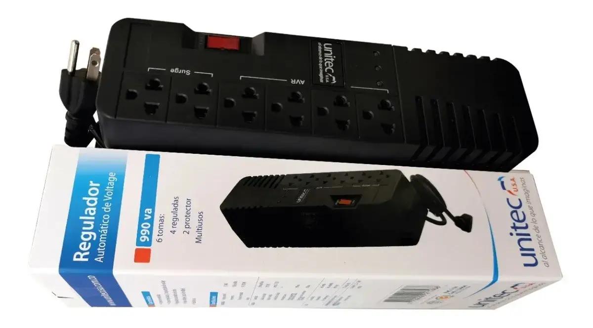 Regulador de Voltaje Unitec 6 Tomas 1-74 - Energia y Proteccion - Imagen 3 Regulador de Voltaje Unitec 6 Tomas 1-74 - Energia y Proteccion - Imagen 3