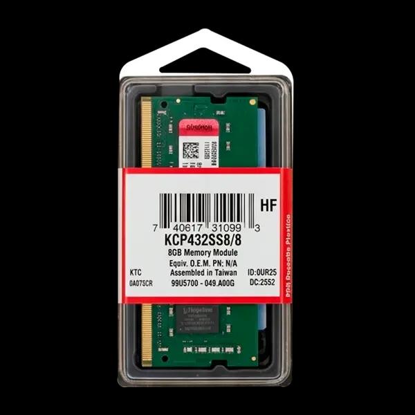Memoria RAM Kingston 8GB 3200MT/S Portátil - Memoria RAM - Imagen 3 Memoria RAM Kingston 8GB 3200MT/S Portátil - Memoria RAM - Imagen 3