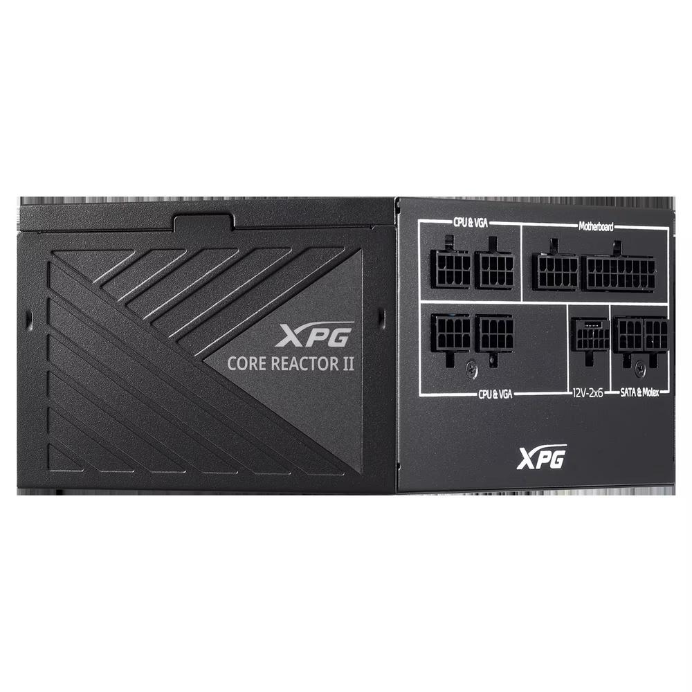 XPG CORE REACTOR II, Negro, 80+ Gold, Full Modular, 1000W, ATX 24x1, EPS 8x2, PCIE 6+2x8, MOLEXx3, 12VHPWR(12+4)x1, SATAx9, Condensador 100% Japonés, 10 Años de Garantía Limitada - Componentes - Imagen 2 XPG CORE REACTOR II, Negro, 80+ Gold, Full Modular, 1000W, ATX 24x1, EPS 8x2, PCIE 6+2x8, MOLEXx3, 12VHPWR(12+4)x1, SATAx9, Condensador 100% Japonés, 10 Años de Garantía Limitada - Componentes - Imagen 2