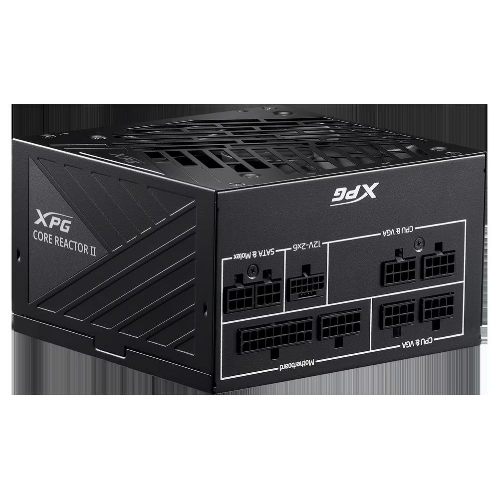 XPG CORE REACTOR II, Negro, 80+ Gold, Full Modular, 1000W, ATX 24x1, EPS 8x2, PCIE 6+2x8, MOLEXx3, 12VHPWR(12+4)x1, SATAx9, Condensador 100% Japonés, 10 Años de Garantía Limitada - Componentes - Imagen 3 XPG CORE REACTOR II, Negro, 80+ Gold, Full Modular, 1000W, ATX 24x1, EPS 8x2, PCIE 6+2x8, MOLEXx3, 12VHPWR(12+4)x1, SATAx9, Condensador 100% Japonés, 10 Años de Garantía Limitada - Componentes - Imagen 3