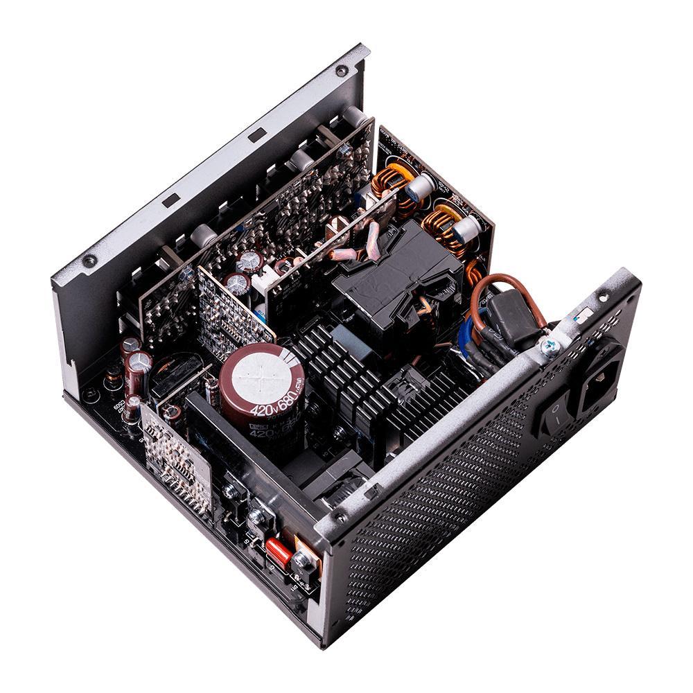 XPG CORE REACTOR II VE, Black, 80+ Gold, Full Modular, 850W, ATX 24x1, EPS 8x2, PCIE 6+2x3, MOLEXx2, 12VHPWRx1, SATAx6, TW Capacitor, - Componentes - Imagen 3 XPG CORE REACTOR II VE, Black, 80+ Gold, Full Modular, 850W, ATX 24x1, EPS 8x2, PCIE 6+2x3, MOLEXx2, 12VHPWRx1, SATAx6, TW Capacitor, - Componentes - Imagen 3