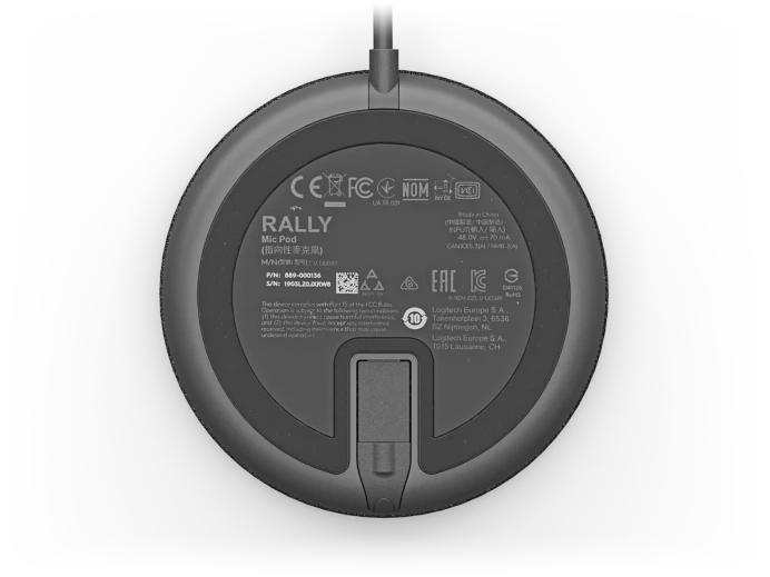 Base De Microfono LOGITECH Rally COLOR Negro - Componentes - Imagen 4 Base De Microfono LOGITECH Rally COLOR Negro - Componentes - Imagen 4