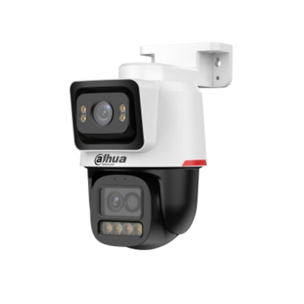 Cámara IP PT multisensor de 2 lentes (4 MP + 2 MP) 1/1.8 sensor de 4 MP (lente fija) + 1/2.8 sensor de 2 MP (lente PT)/ Tecnología WizColor/Alcance de 30 m para lente fija y 50 m para lente PT/Zoom Híbrido 6x + Auto Tracking/Disuasión activa + Audio bidireccional/MicroSD hasta 512 GB/Fuente 12 VDC / PoE - Componentes Cámara IP PT multisensor de 2 lentes (4 MP + 2 MP) 1/1.8 sensor de 4 MP (lente fija) + 1/2.8 sensor de 2 MP (lente PT)/ Tecnología WizColor/Alcance de 30 m para lente fija y 50 m para lente PT/Zoom Híbrido 6x + Auto Tracking/Disuasión activa + Audio bidireccional/MicroSD hasta 512 GB/Fuente 12 VDC / PoE - Componentes