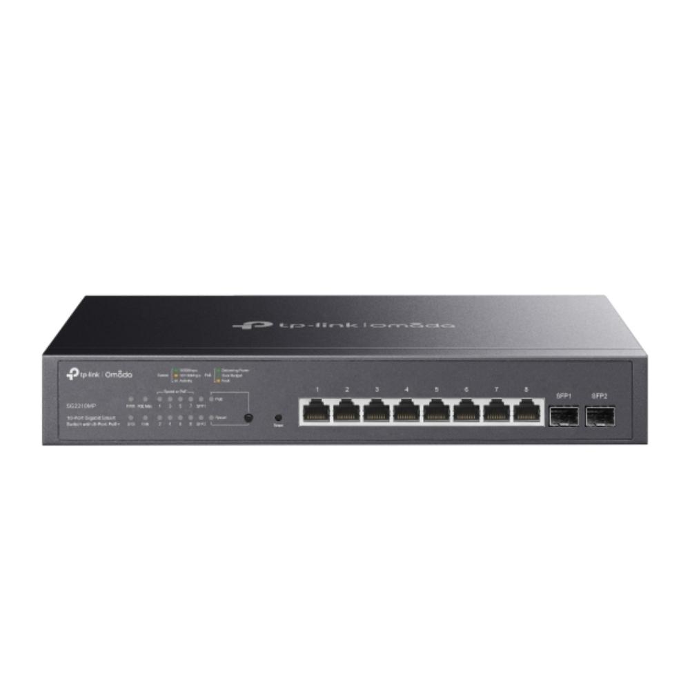 Switch administrable con 8 puertos Gigabit RJ45 PoE y 2 ranuras SFP, todos los puertos RJ45 admiten el estándar 802.3af / at (PoE +) con un presupuesto total de energía PoE de 150Watts y funciones útiles de administración de energía PoE. El conmutador proporciona un alto rendimiento, QoS de nivel empresarial, estrategias de seguridad útiles y funci - Componentes Switch administrable con 8 puertos Gigabit RJ45 PoE y 2 ranuras SFP, todos los puertos RJ45 admiten el estándar 802.3af / at (PoE +) con un presupuesto total de energía PoE de 150Watts y funciones útiles de administración de energía PoE. El conmutador proporciona un alto rendimiento, QoS de nivel empresarial, estrategias de seguridad útiles y funci - Componentes