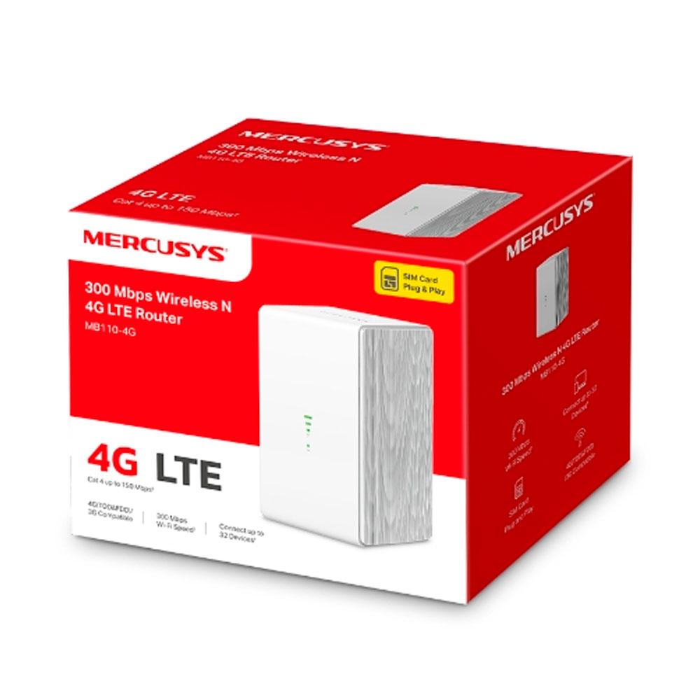 Router MERCUSYS Inalámbrico 4G Lte de 300Mbps COLOR Blanco - Componentes - Imagen 4 Router MERCUSYS Inalámbrico 4G Lte de 300Mbps COLOR Blanco - Componentes - Imagen 4