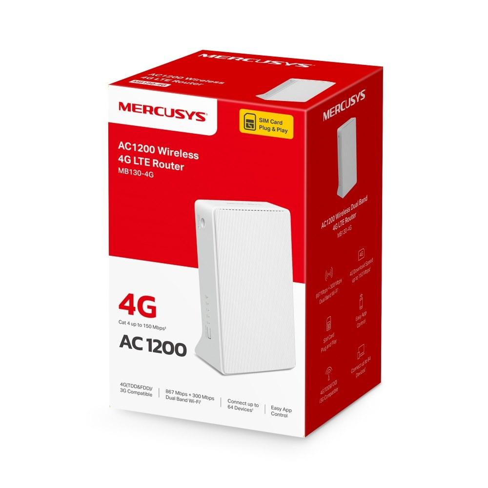 Router Mercusys inalámbrico AC1200 de doble banda 4G LTE - Componentes - Imagen 4 Router Mercusys inalámbrico AC1200 de doble banda 4G LTE - Componentes - Imagen 4