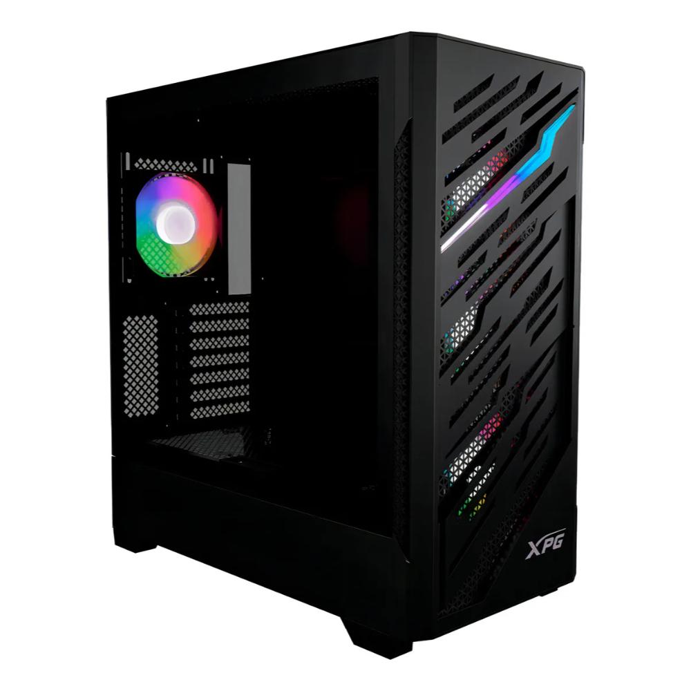 XPG STARKER AIR BTF, Negro, soporta placas base con diseño de conector inverso, Torre Media ATX, 2.5'' y 3.5'' pulgadas x2, I/O: USB-C x1, USB-A x2, Audio HD x1, control LED x1, Reinicio x1, Poder x1, Ventilador ARGB: 4 x Ventiladores de 120mm (Frontal x3, Trasero x1), Ventilador: (Trasero x1), 2 Años de Garantía - Componentes XPG STARKER AIR BTF, Negro, soporta placas base con diseño de conector inverso, Torre Media ATX, 2.5'' y 3.5'' pulgadas x2, I/O: USB-C x1, USB-A x2, Audio HD x1, control LED x1, Reinicio x1, Poder x1, Ventilador ARGB: 4 x Ventiladores de 120mm (Frontal x3, Trasero x1), Ventilador: (Trasero x1), 2 Años de Garantía - Componentes
