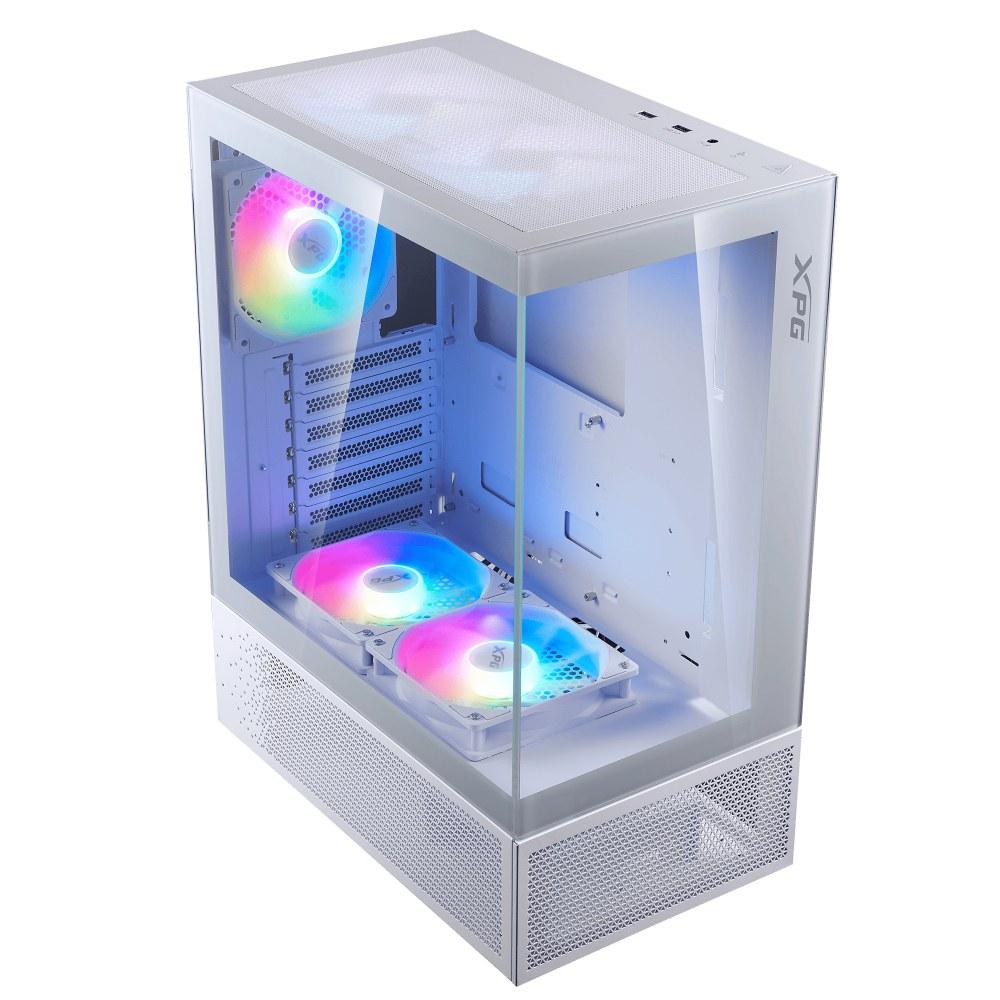 XPG INVADER X MINI, Blanco, ATX Torre Media, 3.5incx2, I/O:USB-Cx1, USBx2, HD Audiox1, Resetx1, Powerx1,Ventilador ARGB Invertido: (Topx2, Speratex2), Ventilador:(Rearx1), 2 Años de Garantía - Componentes - Imagen 3 XPG INVADER X MINI, Blanco, ATX Torre Media, 3.5incx2, I/O:USB-Cx1, USBx2, HD Audiox1, Resetx1, Powerx1,Ventilador ARGB Invertido: (Topx2, Speratex2), Ventilador:(Rearx1), 2 Años de Garantía - Componentes - Imagen 3