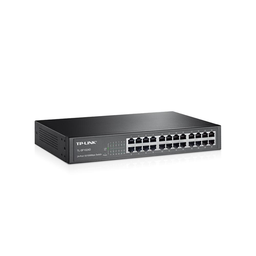 Switch TP-LINK NO administrable 24 puertos Fast Ethernet de Escritorio COLOR Negro - Componentes - Imagen 2 Switch TP-LINK NO administrable 24 puertos Fast Ethernet de Escritorio COLOR Negro - Componentes - Imagen 2