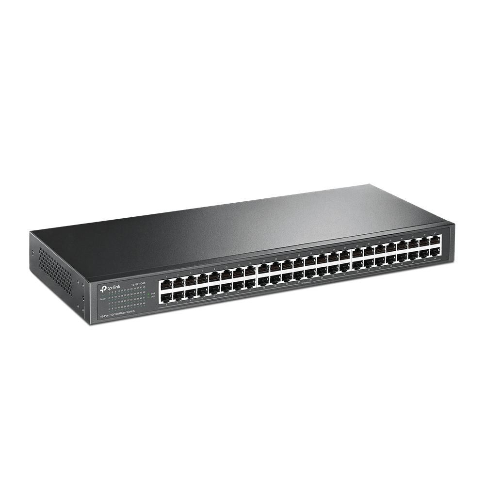 Switch TP-LINK NO Administrable 48 Puertos RJ45 10/100 Mbps Para Rack COLOR Negro - Componentes - Imagen 2 Switch TP-LINK NO Administrable 48 Puertos RJ45 10/100 Mbps Para Rack COLOR Negro - Componentes - Imagen 2