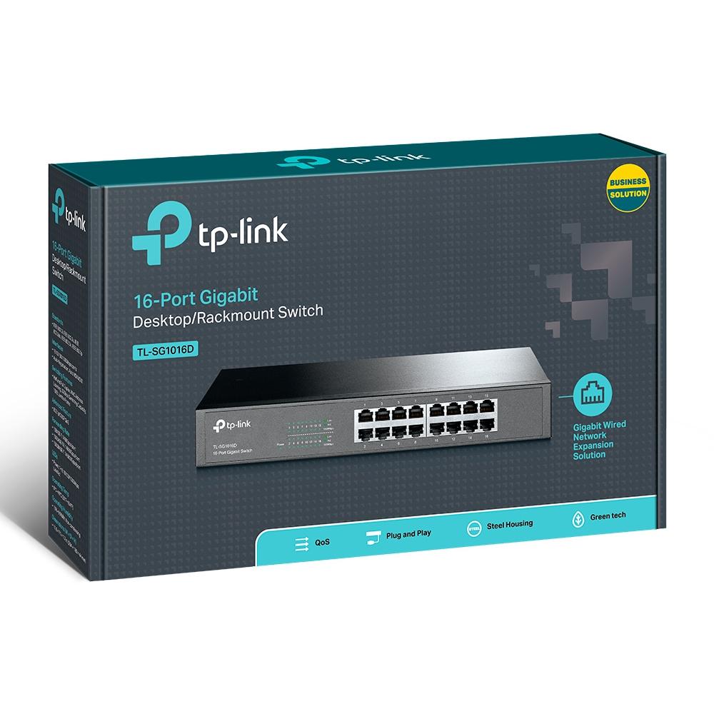 Switch TP-LINK NO Administrable con Base de Montaje / de Escritorio de 16 Puertos Gigabit - Componentes - Imagen 4 Switch TP-LINK NO Administrable con Base de Montaje / de Escritorio de 16 Puertos Gigabit - Componentes - Imagen 4