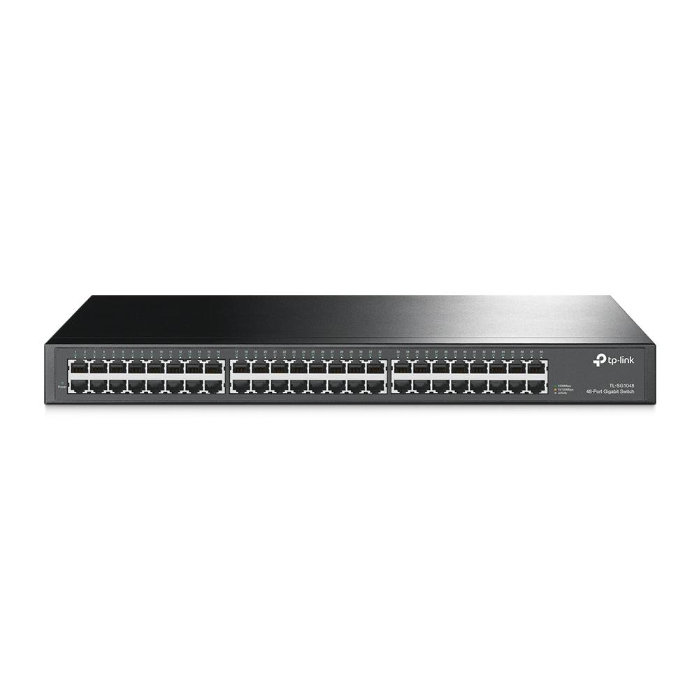 Switch TP-LINK NO Administrable 48 Puertos RJ45 de 10/100/1000Mbps COLOR Negro - Componentes - Imagen 1 Switch TP-LINK NO Administrable 48 Puertos RJ45 de 10/100/1000Mbps COLOR Negro - Componentes - Imagen 1