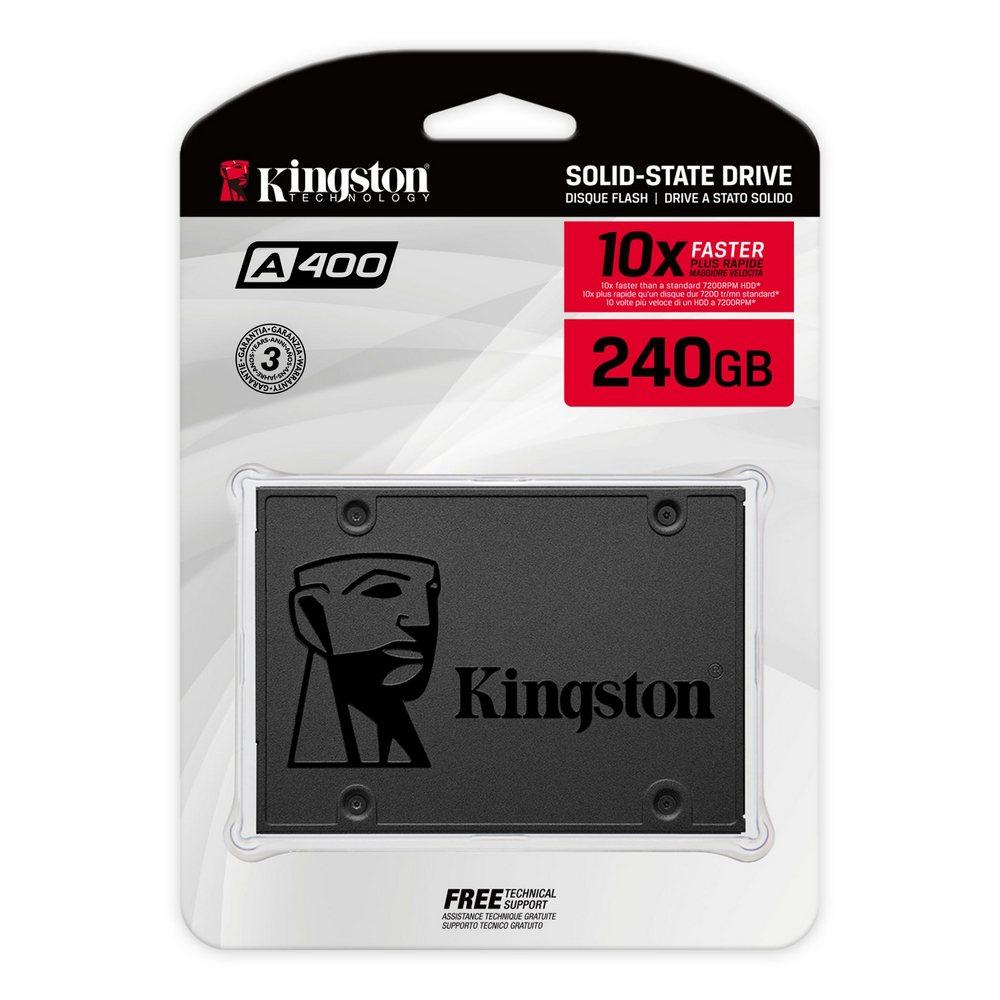 Unidad De Estado Sólido SSD KINGSTON A400 240GB 2.5 COLOR Negro - Componentes - Imagen 2 Unidad De Estado Sólido SSD KINGSTON A400 240GB 2.5 COLOR Negro - Componentes - Imagen 2