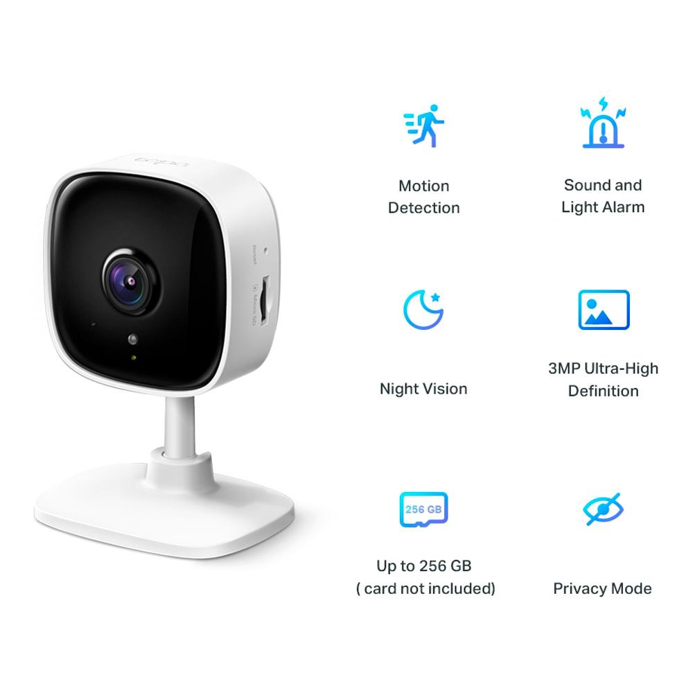 Camara Tapo TPLINK 3MP Video 2K Fija - Componentes - Imagen 2 Camara Tapo TPLINK 3MP Video 2K Fija - Componentes - Imagen 2