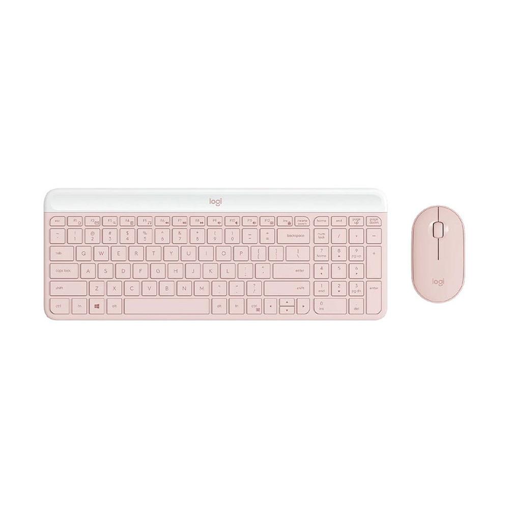 Combo Teclado + Mouse Inalámbricos Logitech MK470 Color Rosa - Componentes Combo Teclado + Mouse Inalámbricos Logitech MK470 Color Rosa - Componentes