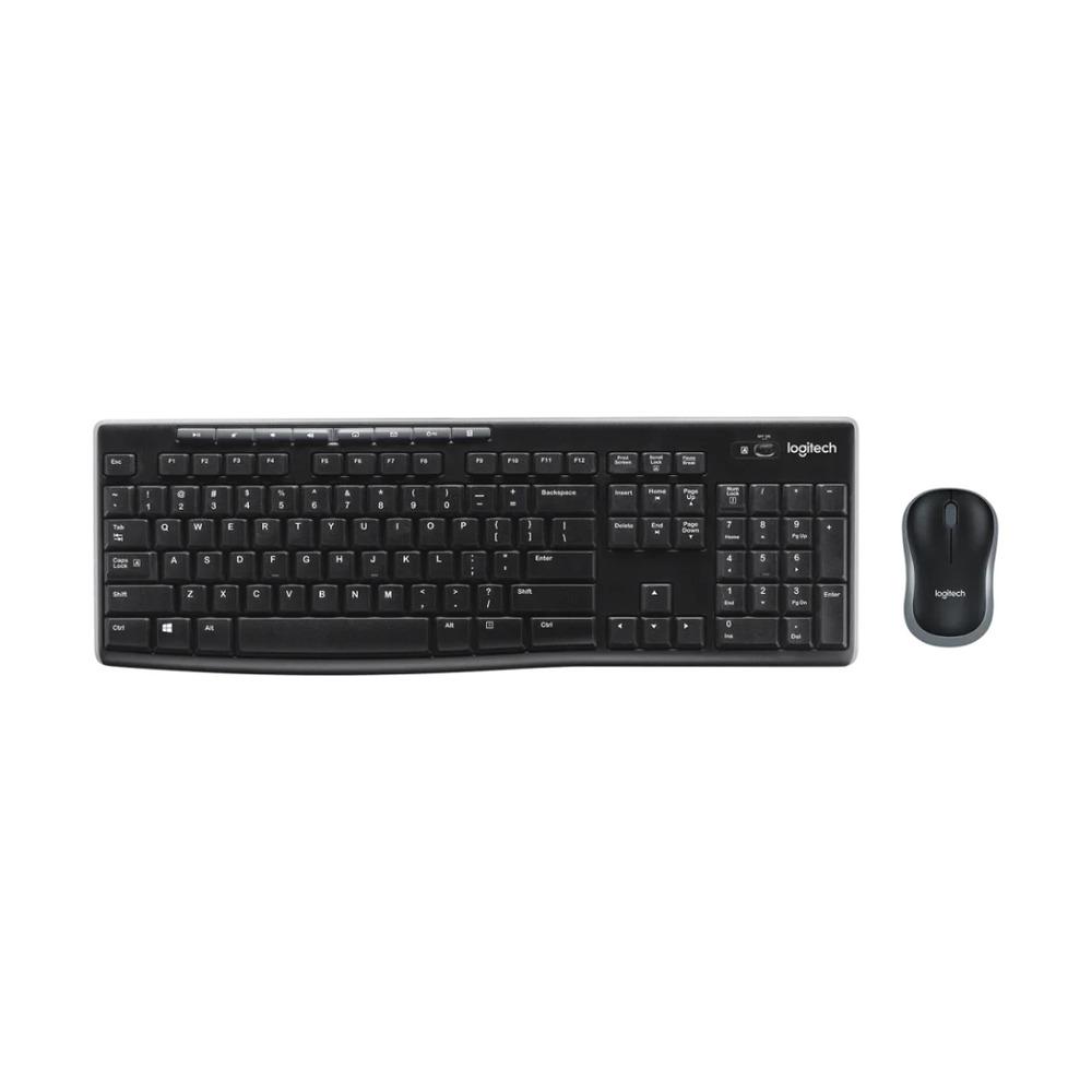 Combo Teclado + Mouse Inalámbricos Logitech MK270 Color Negro - Componentes Combo Teclado + Mouse Inalámbricos Logitech MK270 Color Negro - Componentes
