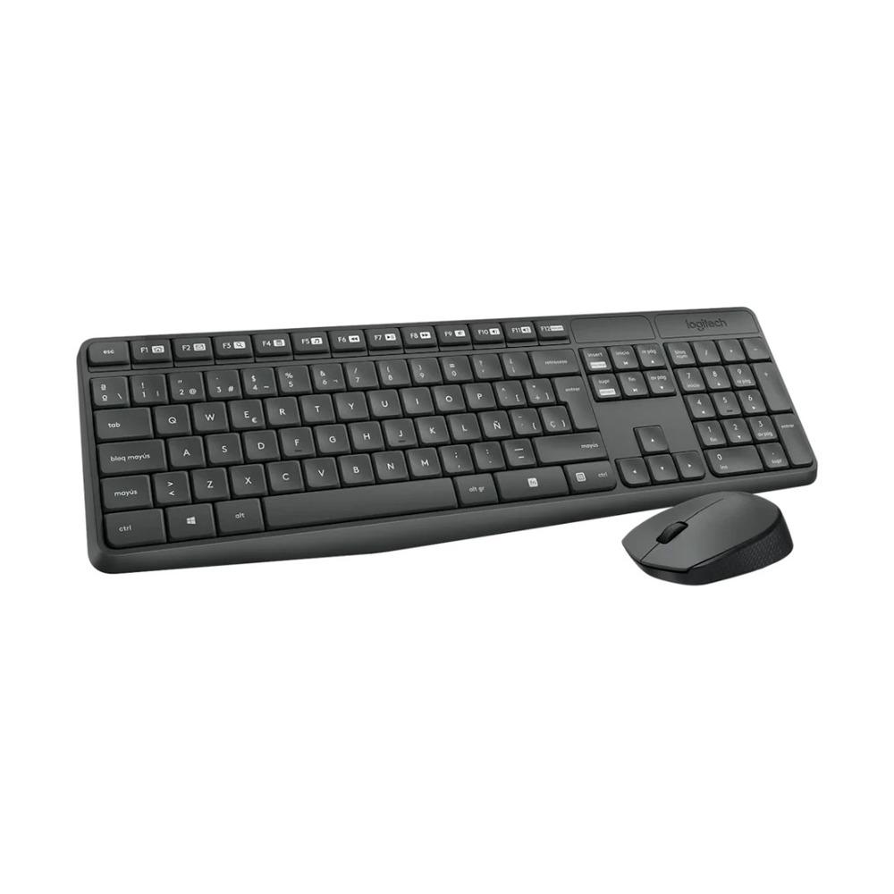 Combo Teclado + Mouse Inalámbricos Logitech MK235 Color Gris - Componentes - Imagen 2 Combo Teclado + Mouse Inalámbricos Logitech MK235 Color Gris - Componentes - Imagen 2