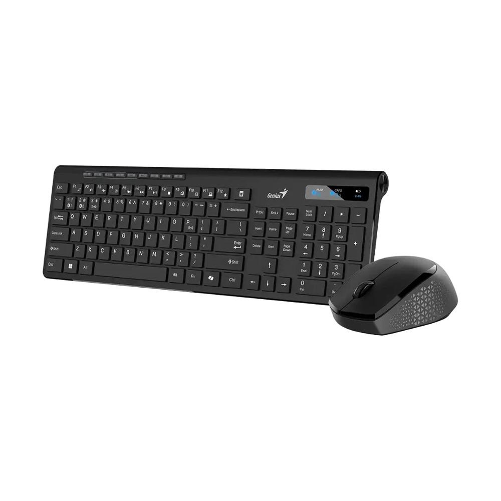 Combo Teclado + Mouse Inalámbricos Genius SlimStar 8230 Color Negro - Componentes - Imagen 2 Combo Teclado + Mouse Inalámbricos Genius SlimStar 8230 Color Negro - Componentes - Imagen 2