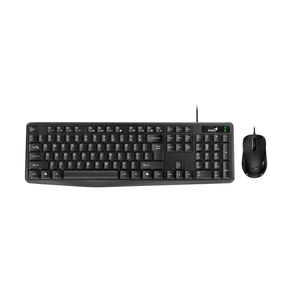 Combo Teclado + Mouse Alámbricos Genius KM-170 Color Negro - Componentes Combo Teclado + Mouse Alámbricos Genius KM-170 Color Negro - Componentes